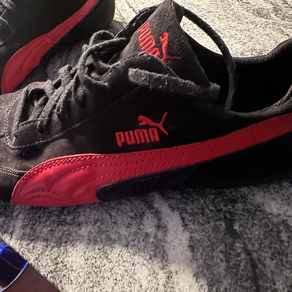 Puma Speedcat Ferrari Men's Suede Athletic Sneakers - Picture 3 of 12